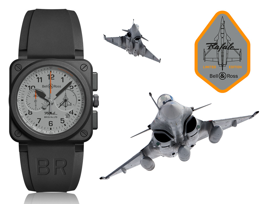 BR03 94 Rafale : la montre des pilotes de chasse BR03 94 Rafale : la montre des pilotes de chasse